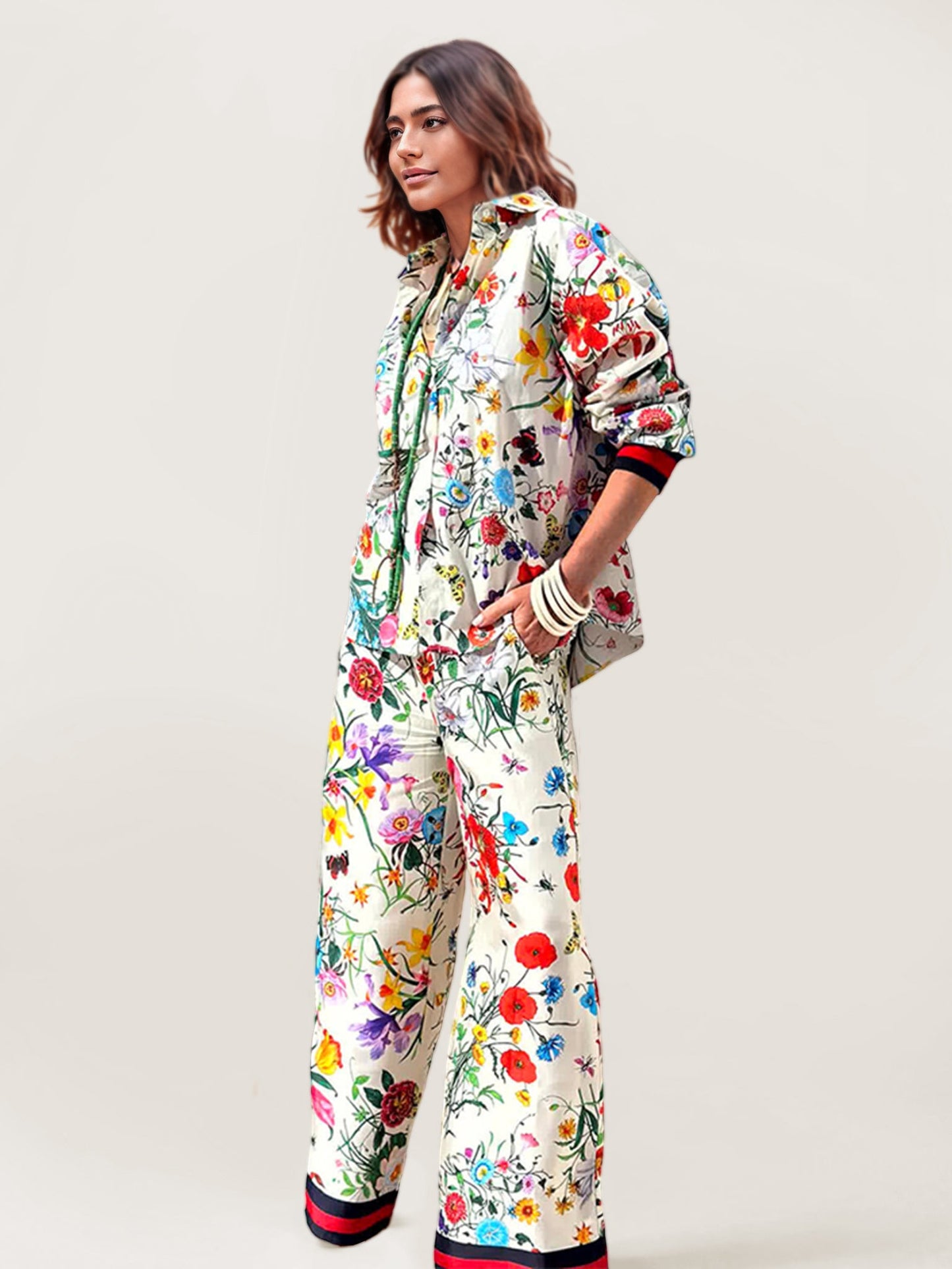 Botanical Bliss Wide-Leg Pants