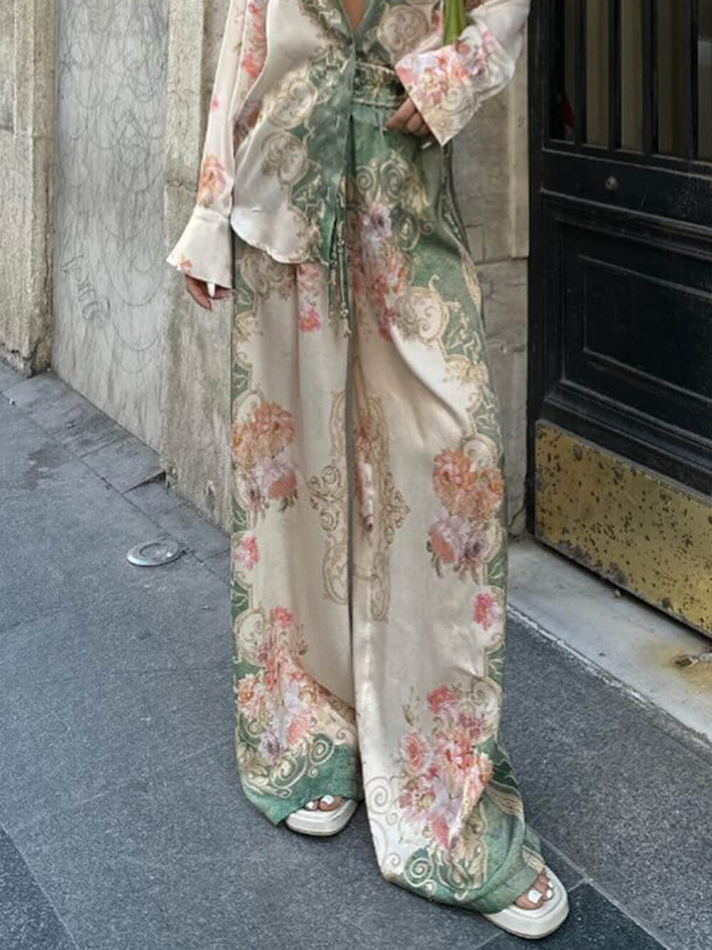 Regal Flow Wide-Leg Pants