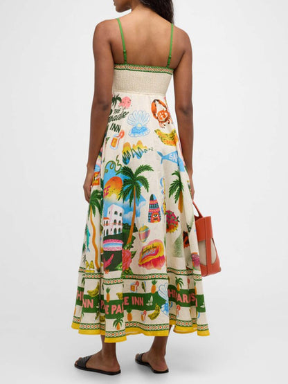 Tropical Escape Midi Dress