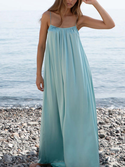 Flowy Spaghetti Strap Maxi Dress