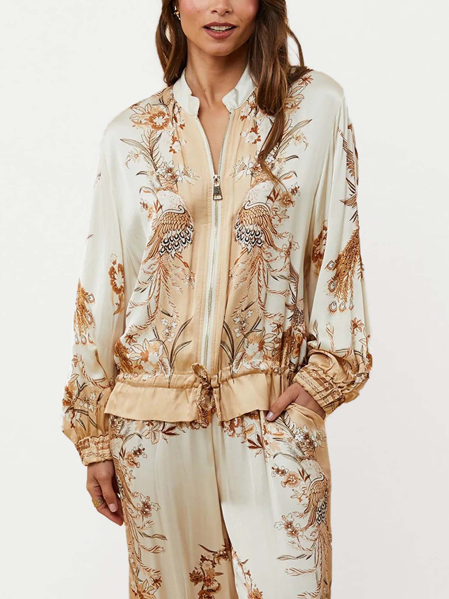 Baroque Garden Zip Shirt