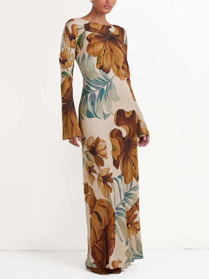 Botanical Muse Long Sleeve Maxi Dress