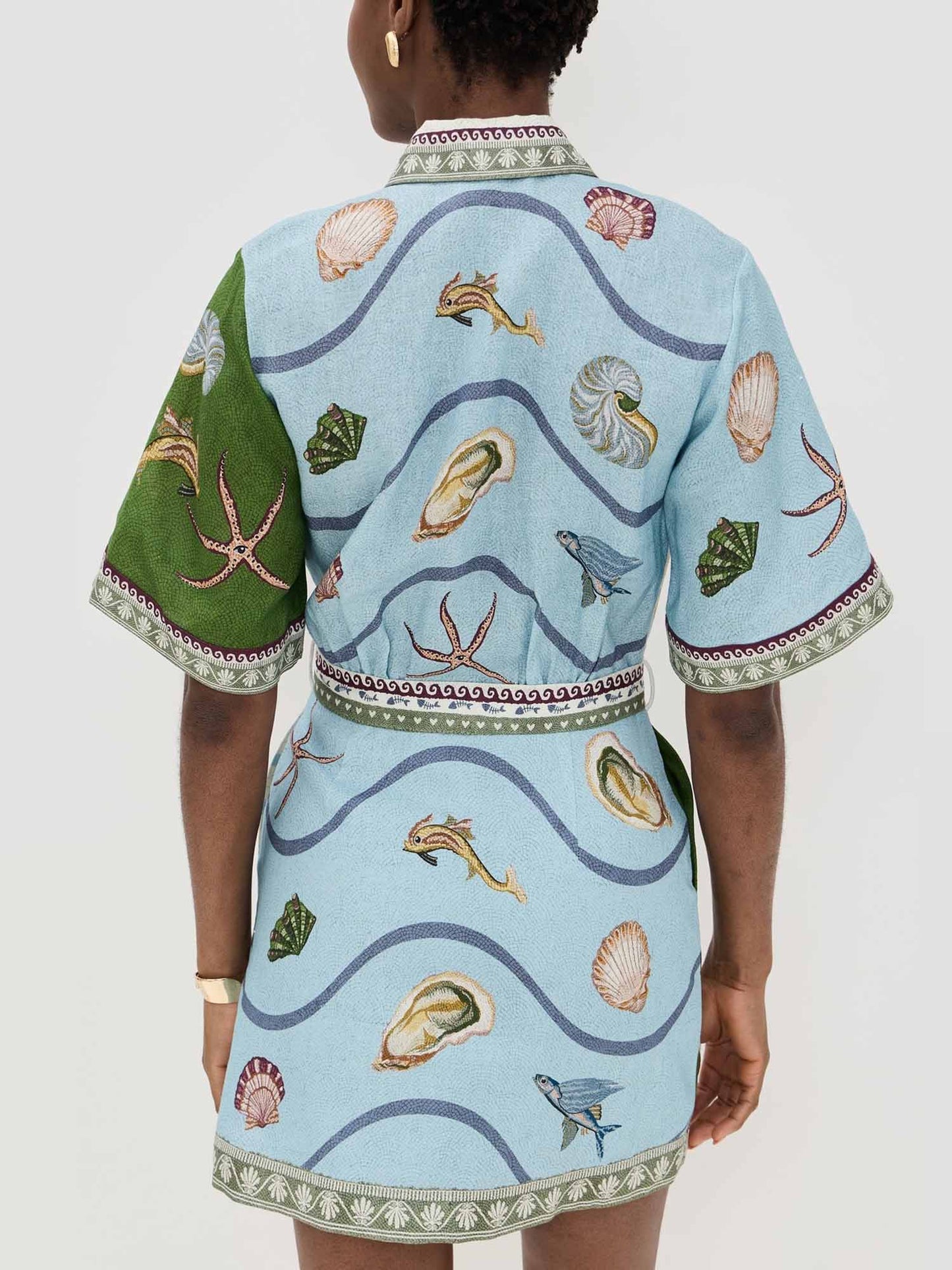 Ocean Odyssey Breezy Shirt Mini Dress