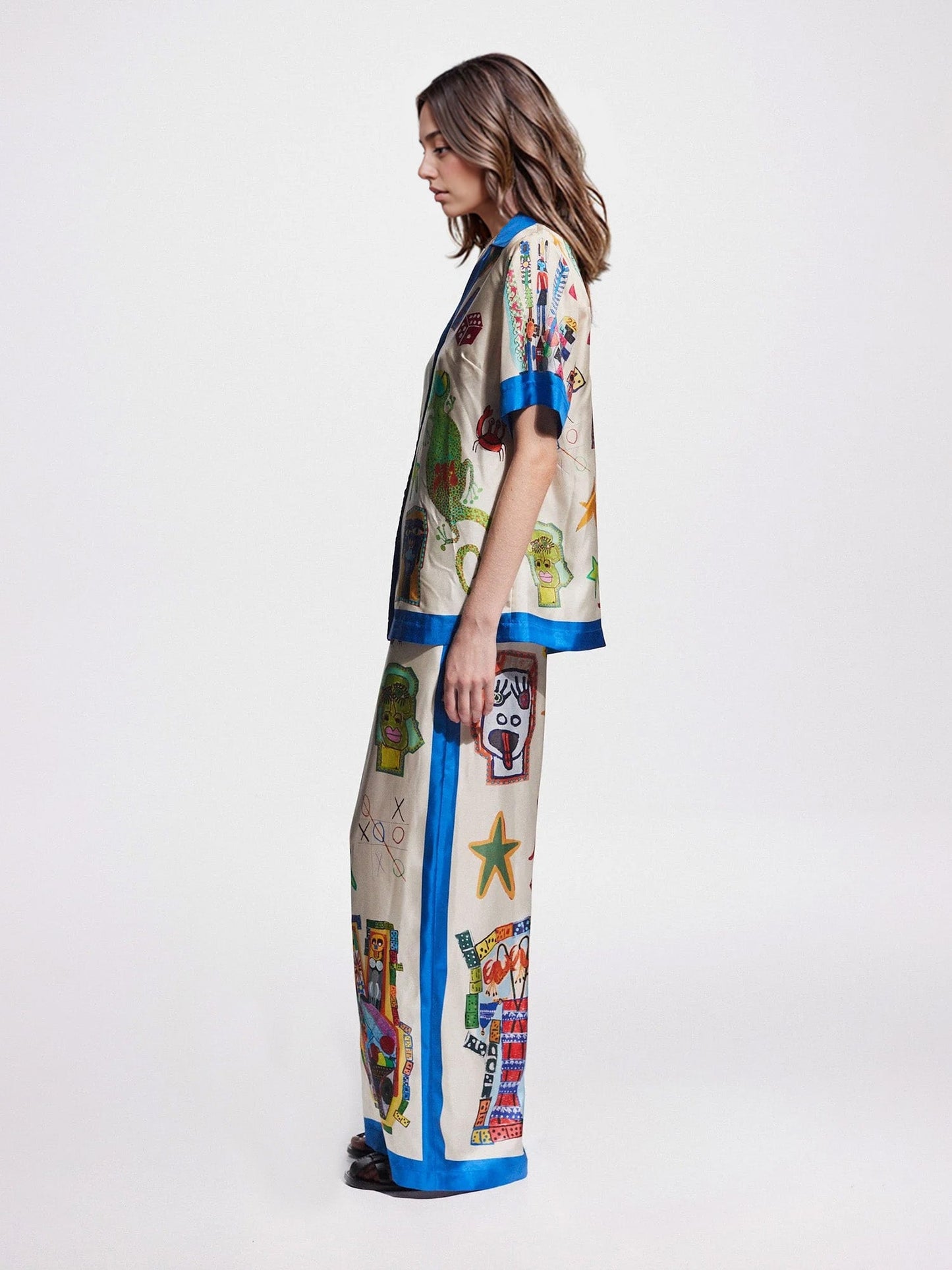 Custom Printed Color Block Shirt