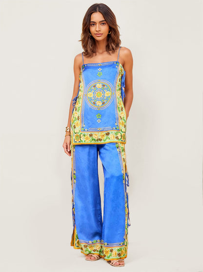 Tropical Graphic Print Top