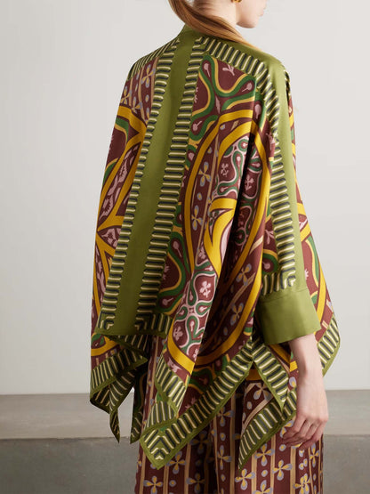 Bohemian Graphic Oversized Shirt