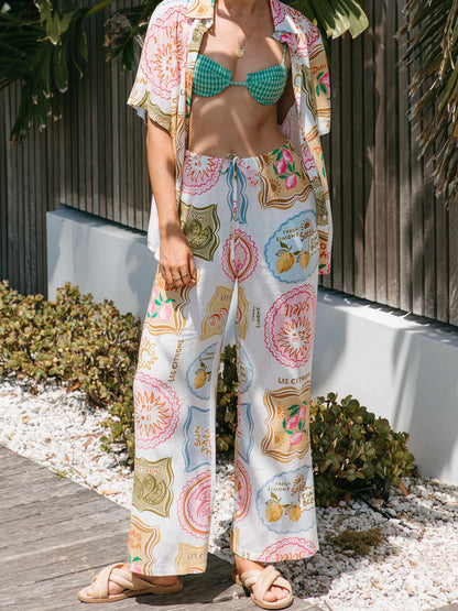 Tropical Fruit Oversized Shirt