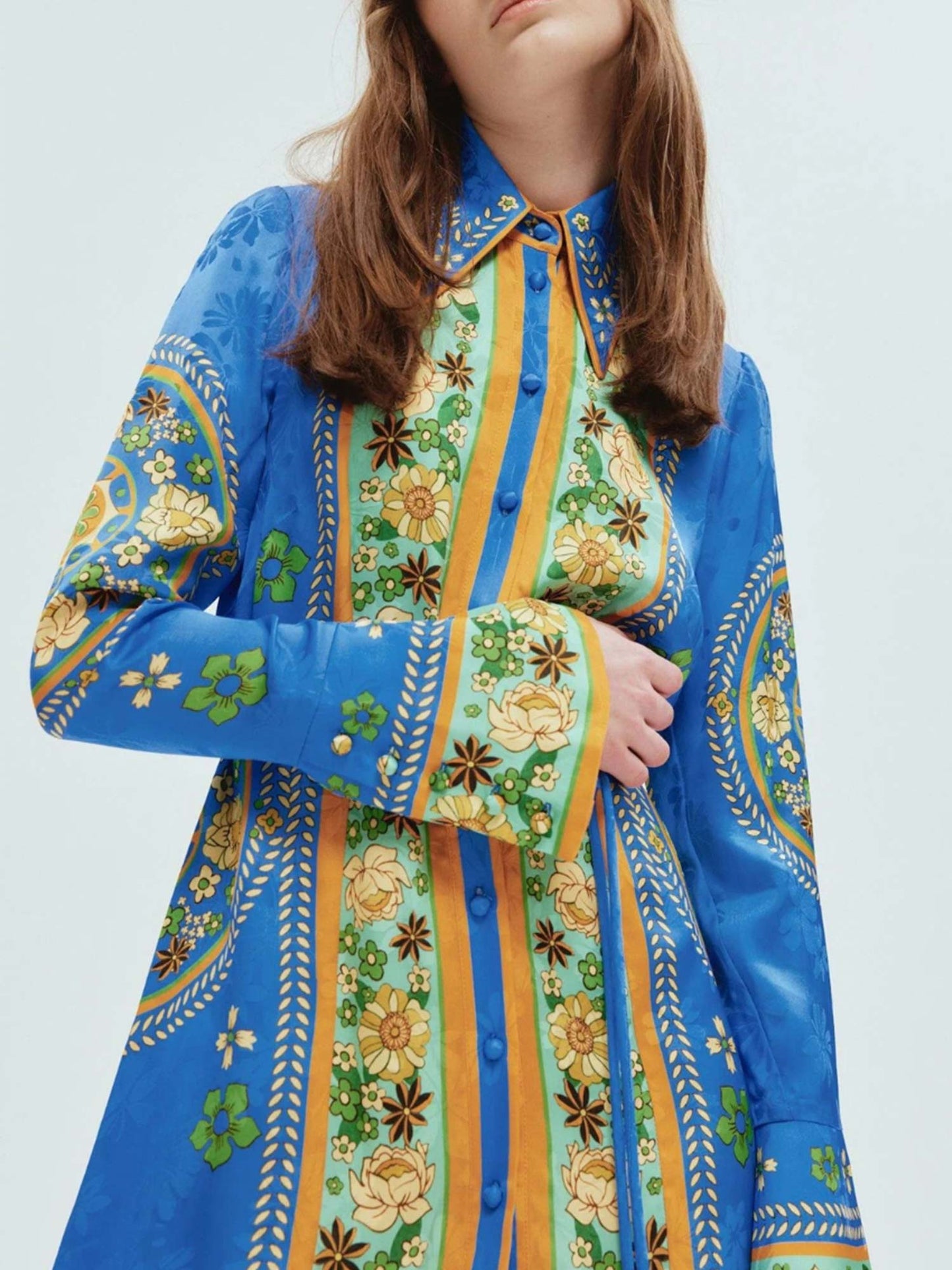 Bohemian Mini Dress with Belt