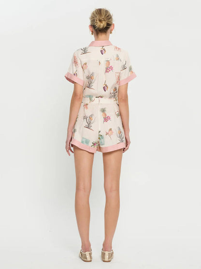 Whimsical Jungle Print Romper
