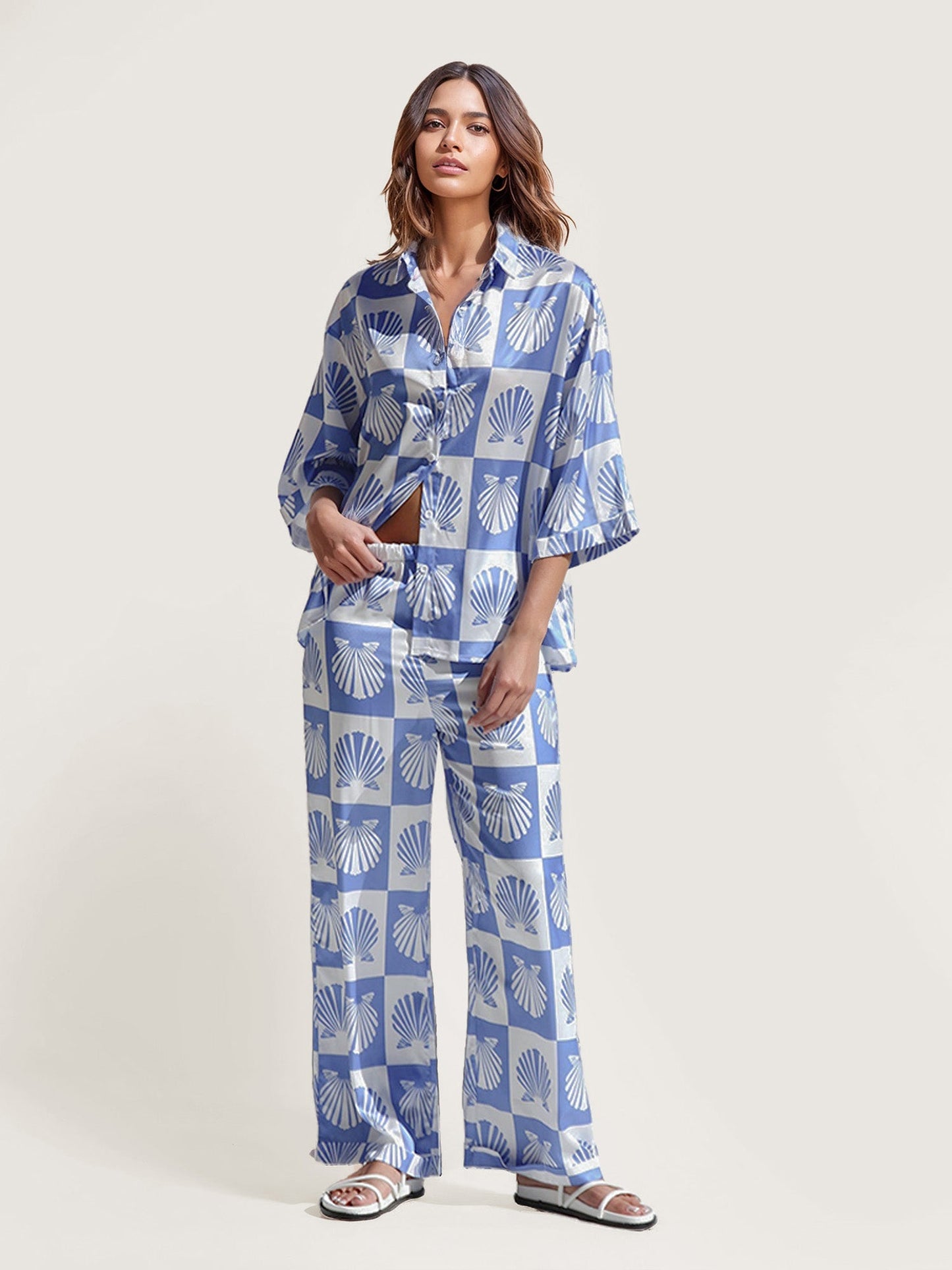 Seashell Dreams Wide-Leg Pants