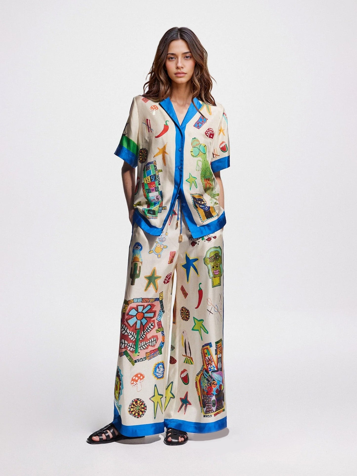 Custom Printed Color Block Shirt