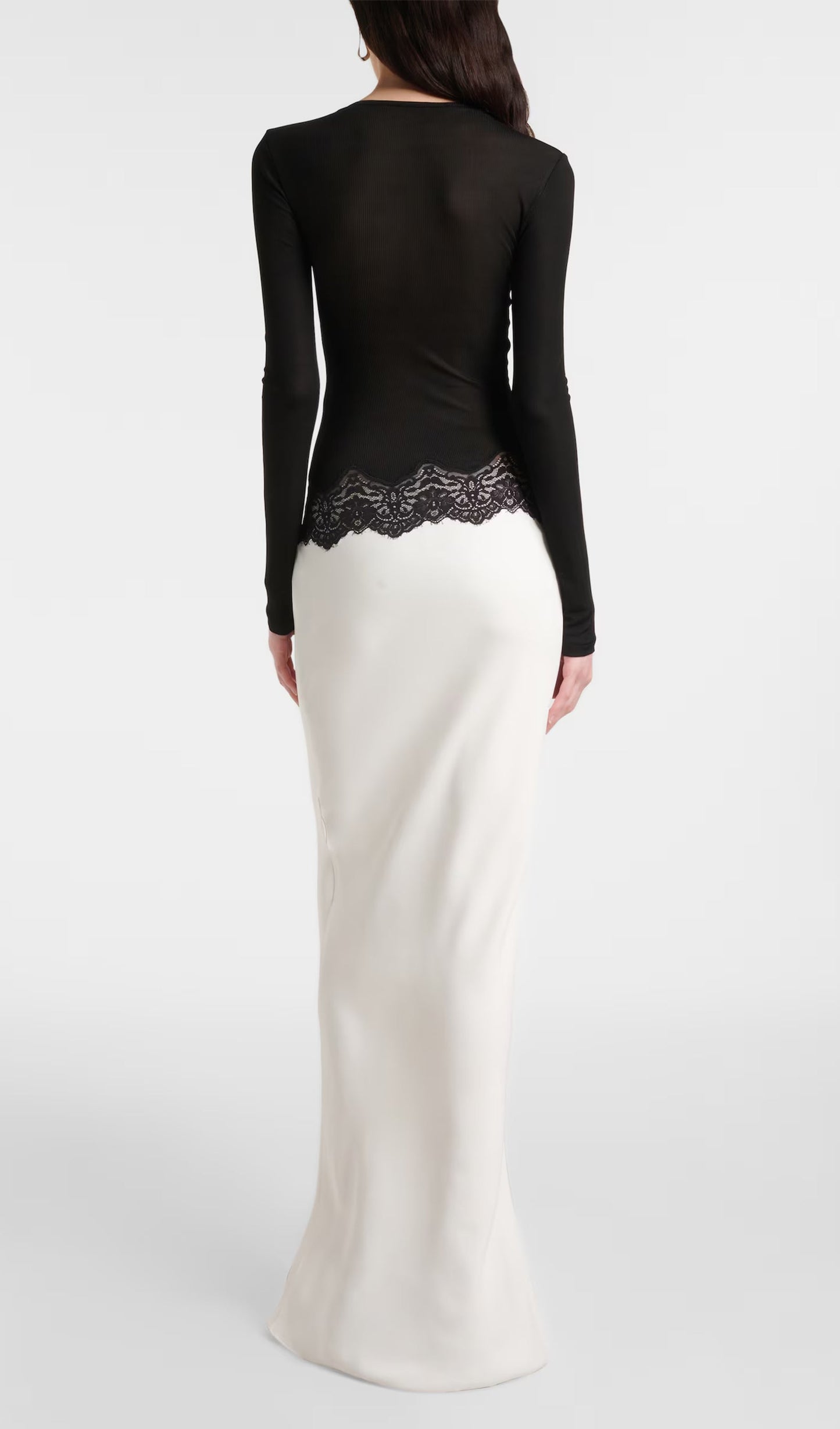 Open Twist Lace Maxi Dress