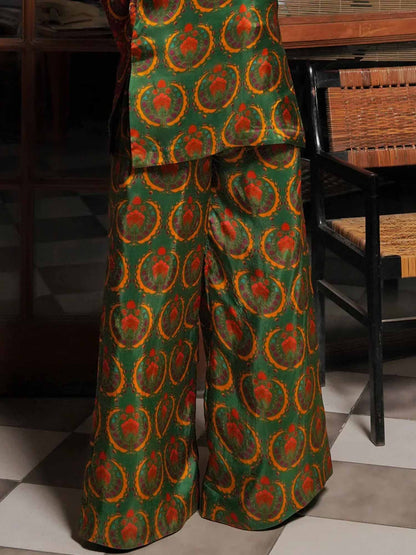 Printed Wide Leg Pants