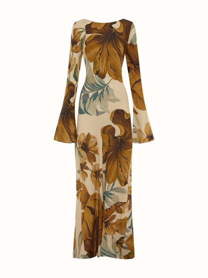 Botanical Muse Long Sleeve Maxi Dress