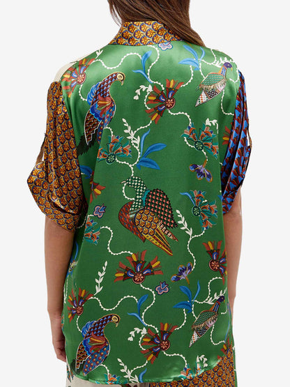 Birdsong Contrast Print Shirt