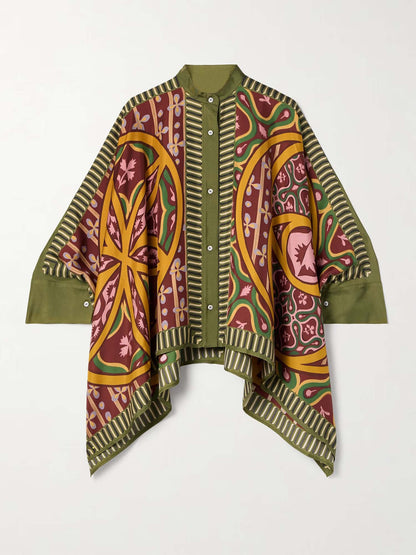Bohemian Graphic Oversized Shirt