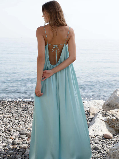 Flowy Spaghetti Strap Maxi Dress