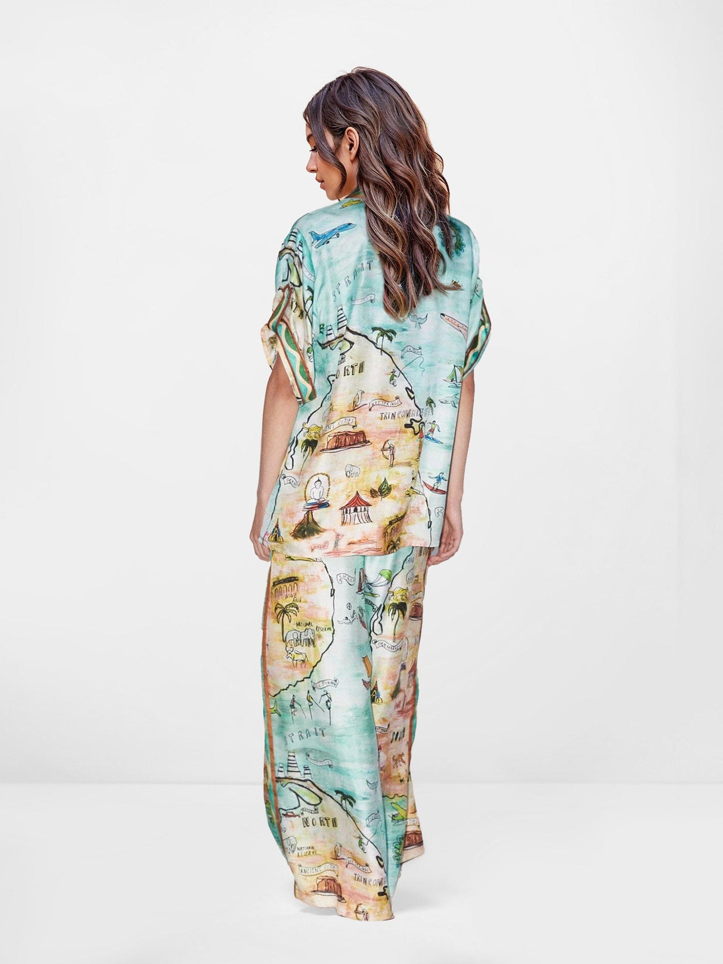 Wanderlust Map Oversized Shirt