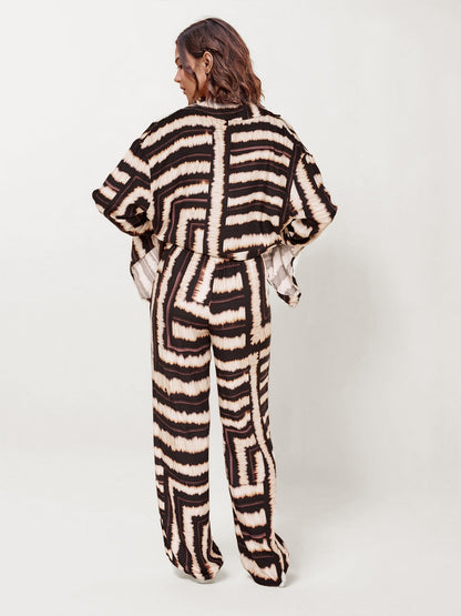 Boho Tie-Dye Wide-Leg Pants