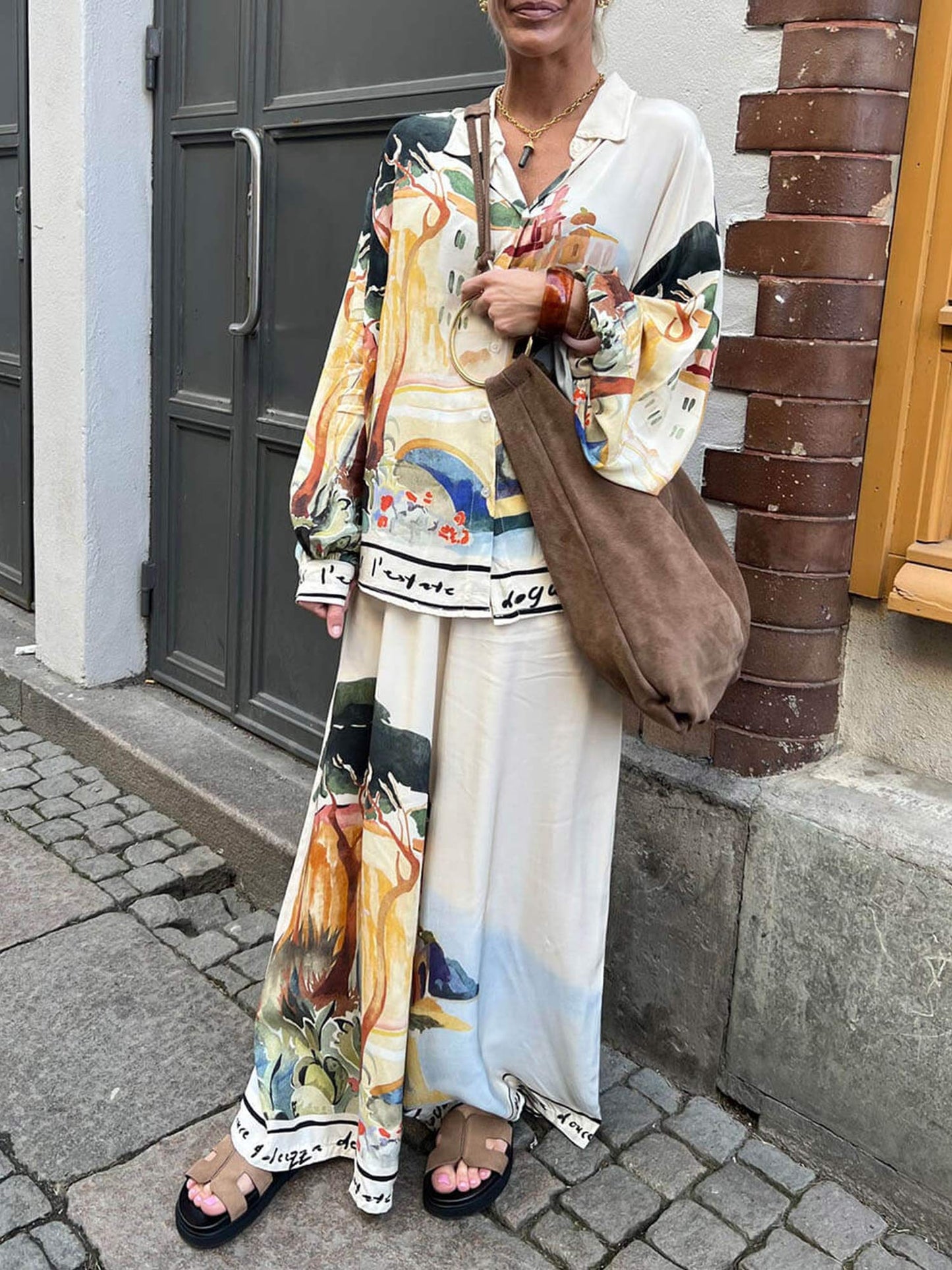 Artful Landscape Relaxed Shirt