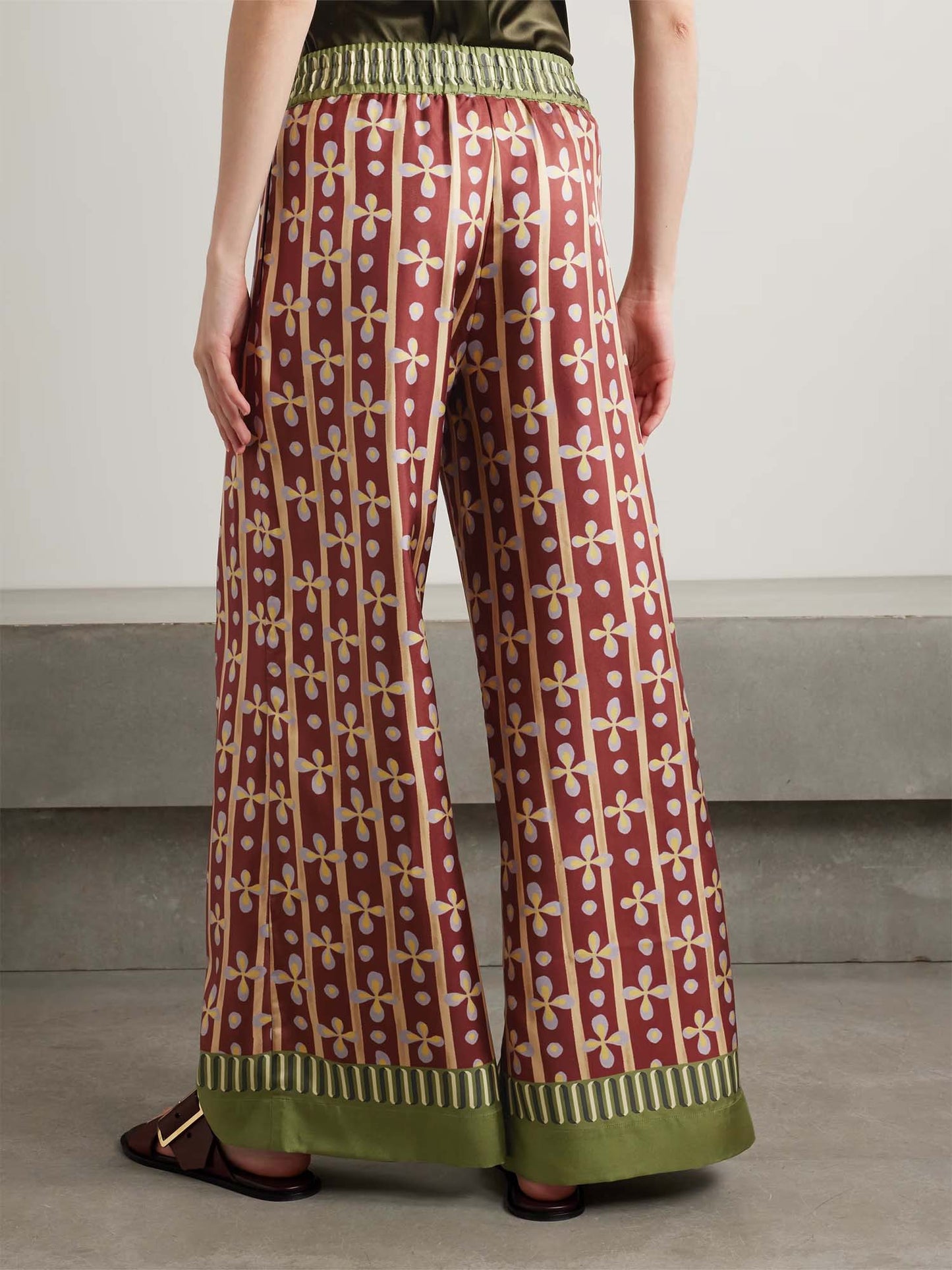 Bohemian Graphic Wide-Leg Pants