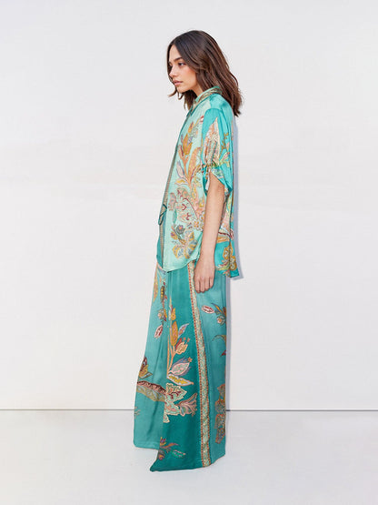 Emerald Luxe Oversized  Shirt