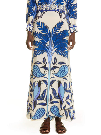 Colorful Printed Maxi Skirt Set