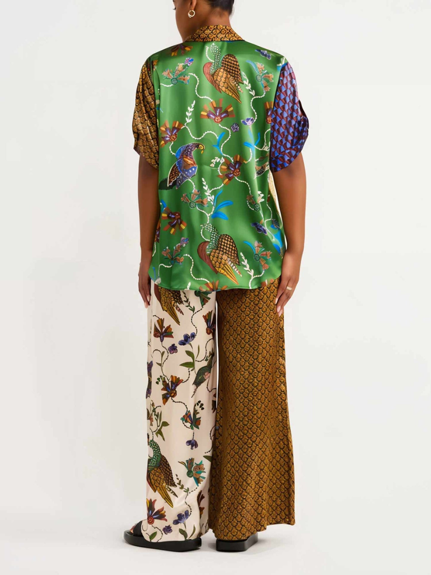 Birdsong Contrast Print Shirt