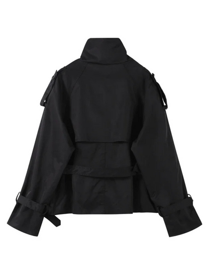 Talia Cropped Trench Coat