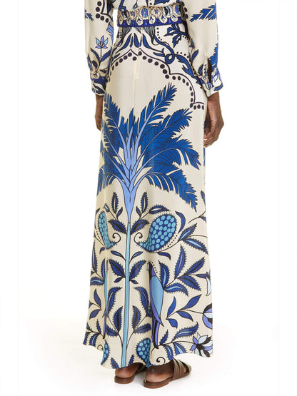 Colorful Printed Maxi Skirt Set