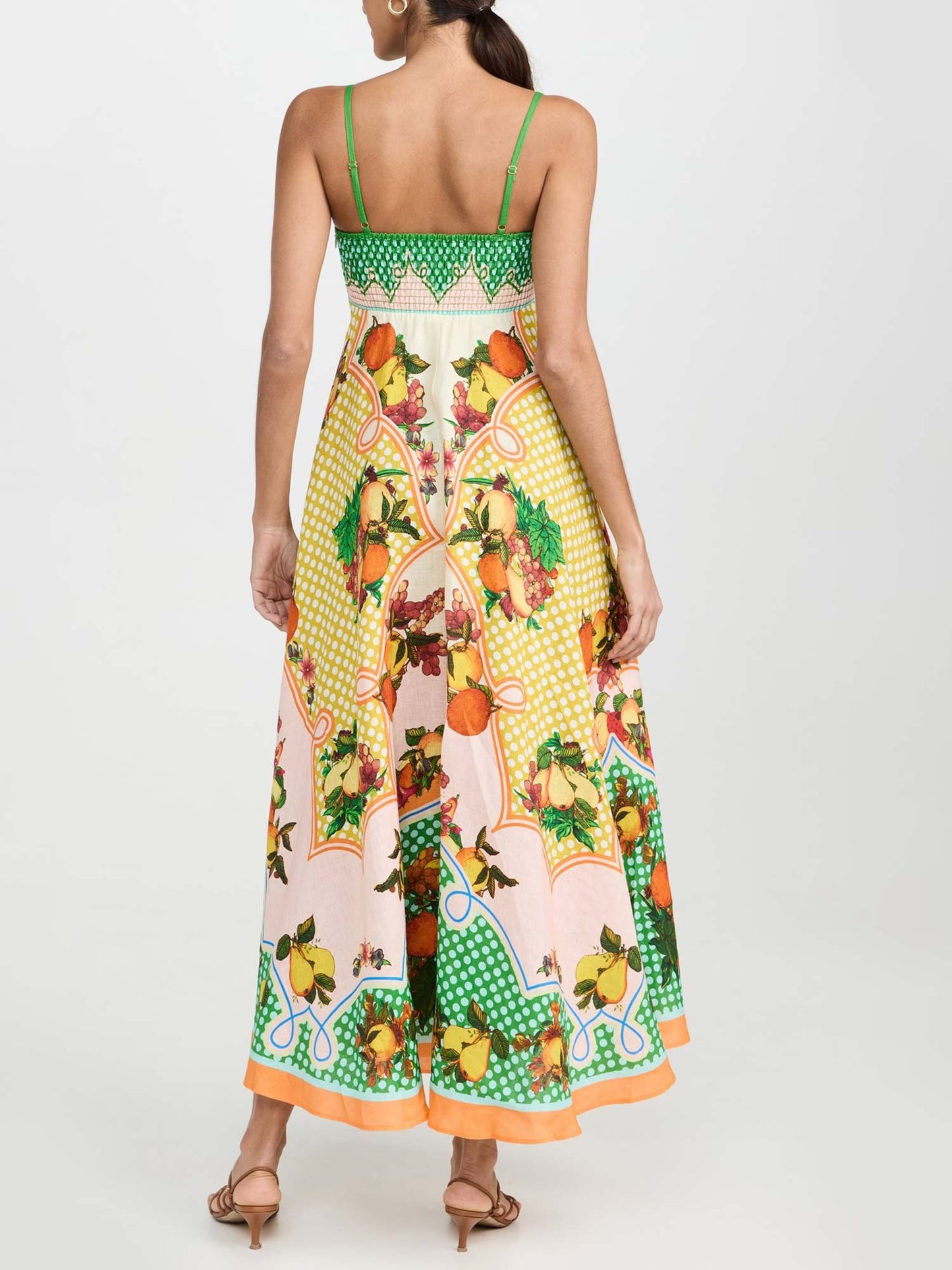 Citrus Garden Midi Dress