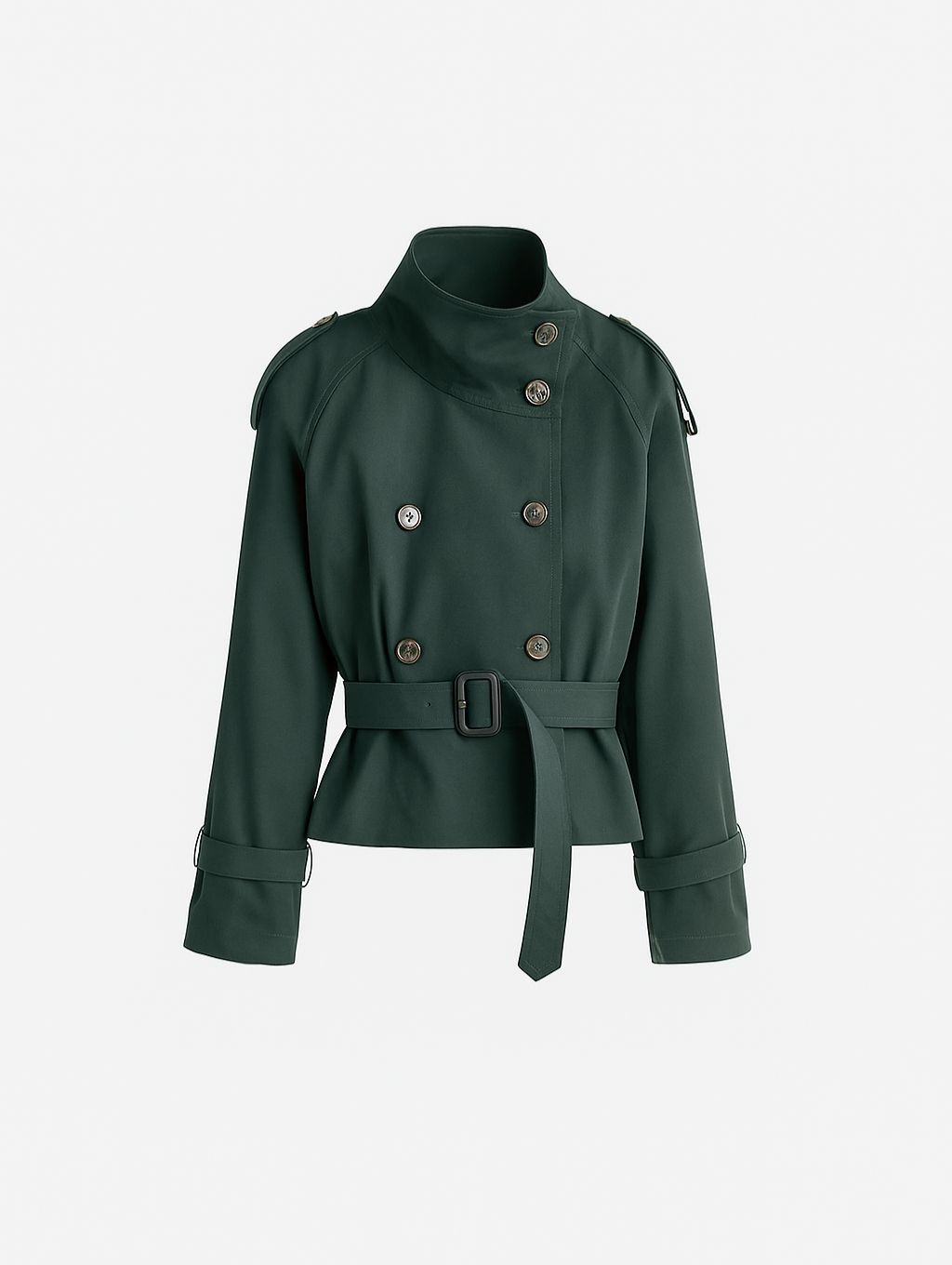 Talia Cropped Trench Coat