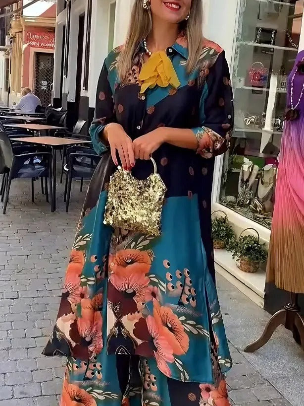 Floral Whisper Wide-Leg Pants